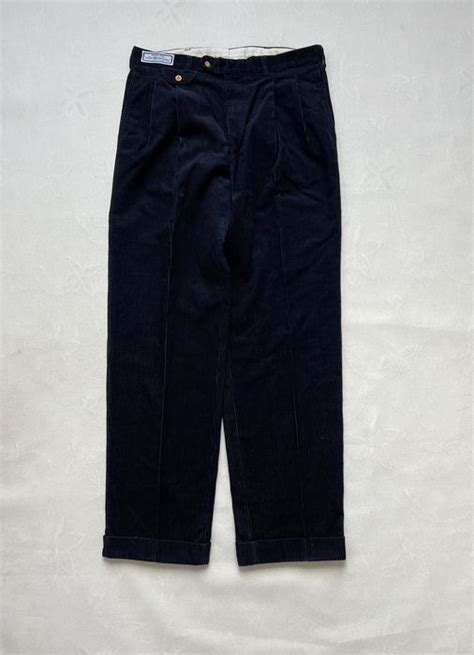 ysl corduroy pants|YSL leather pants.